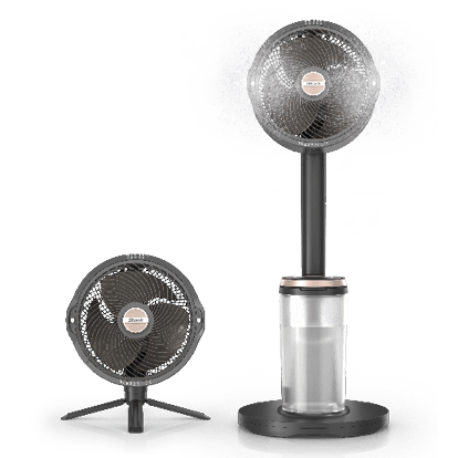 Ventilateur portable 3-en-1, brumisateur et plaque refroidissante Shark ChillPill - Vert