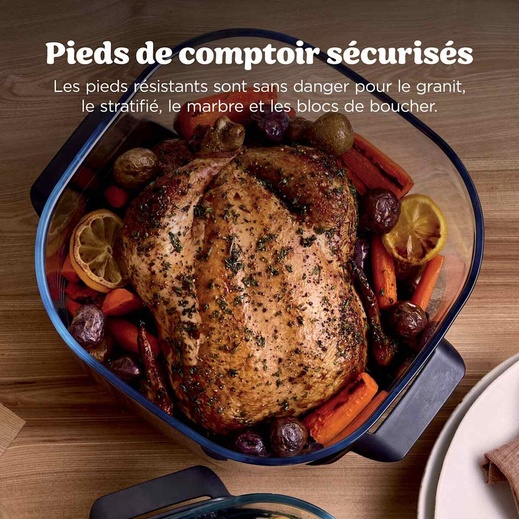 Air Fryer en verre Crispi Pro 7-en-1, Bleu Cyberspace