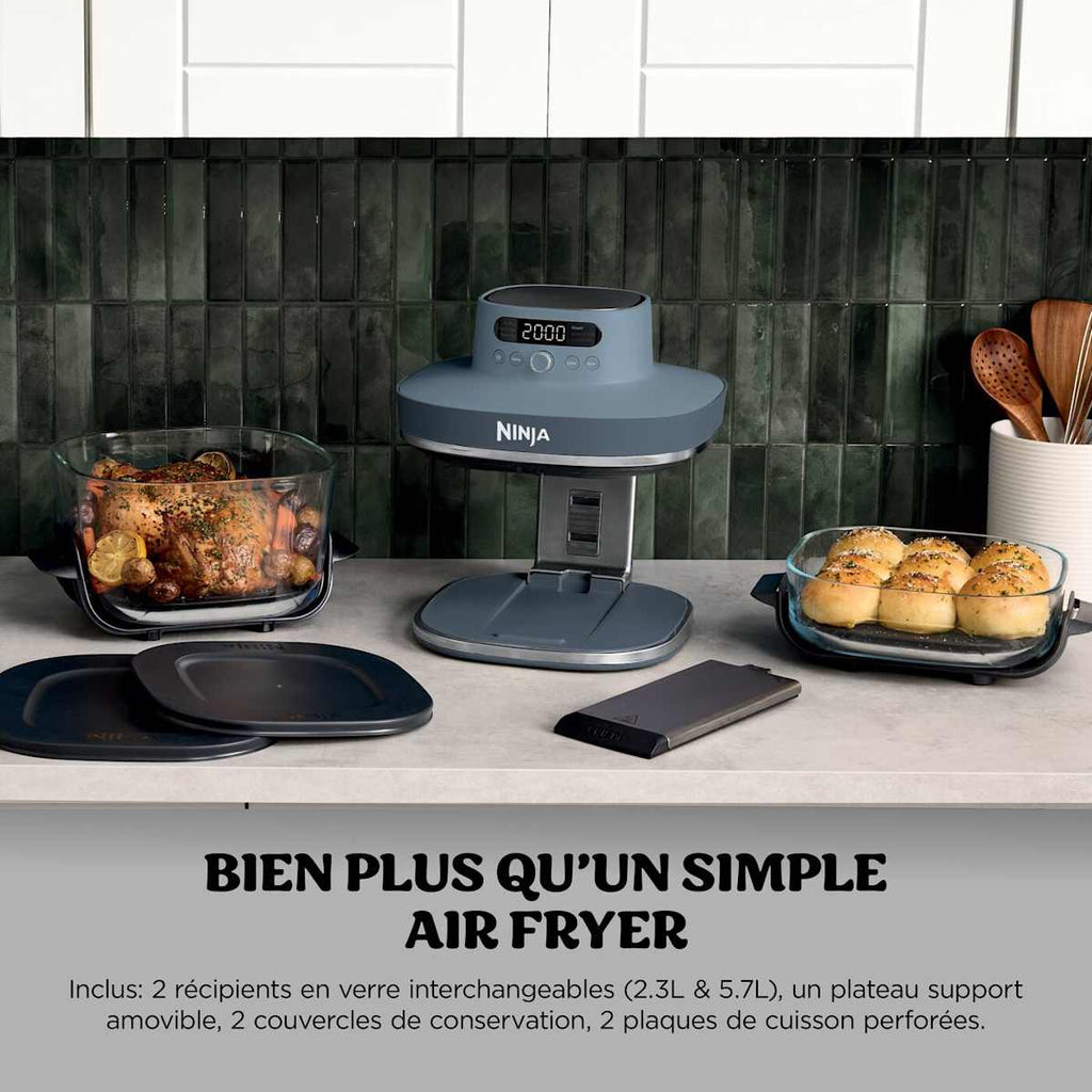 Air Fryer en verre Crispi Pro 7-en-1, Bleu Cyberspace