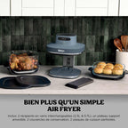 Air Fryer en verre Crispi Pro 7-en-1, Bleu Cyberspace