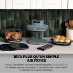 Air Fryer en verre Crispi Pro 7-en-1, Vert Cendré