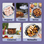 Ninja CRISPi PRO Air fryer en verre 7-en-1, Violet