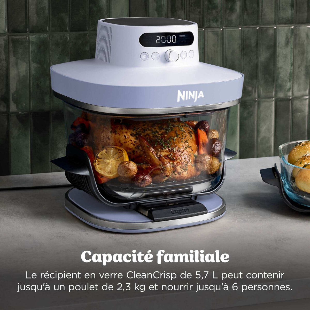 Ninja CRISPi PRO Air fryer en verre 7-en-1, Violet