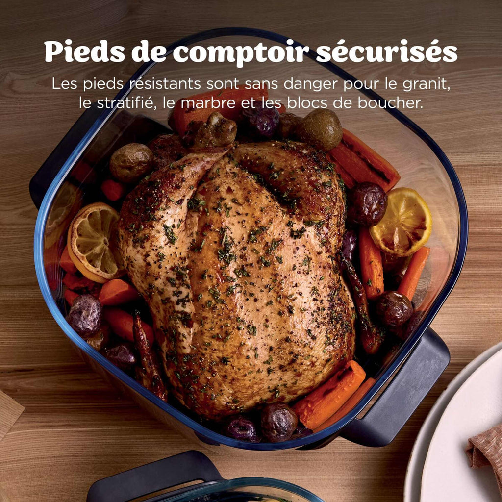 Air Fryer en verre Crispi Pro 7-en-1, Rose Quartz