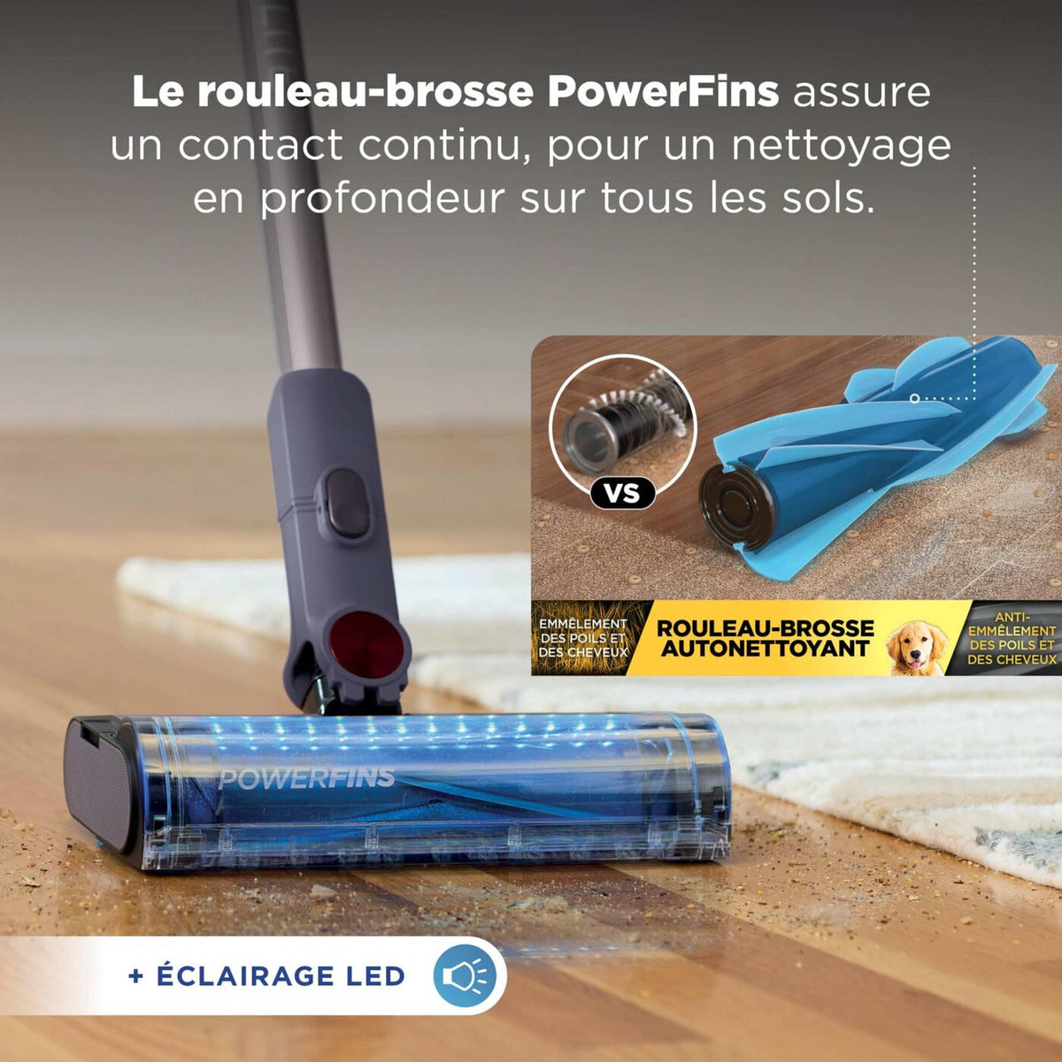 Aspirateur balai sans fil Shark PowerLite Clean & Empty spécial poils d’animaux