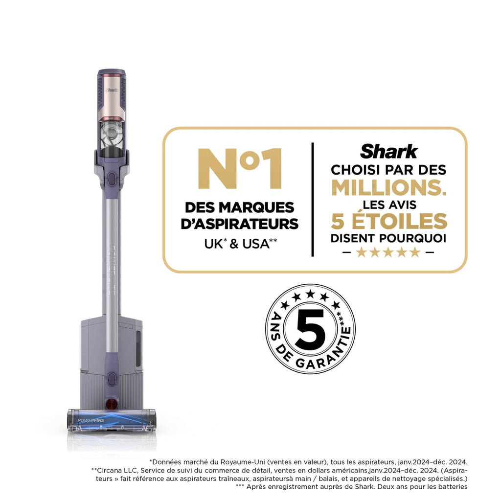 Aspirateur balai sans fil Shark PowerLite Clean & Empty spécial poils d’animaux