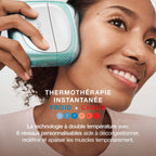 Appareil de massage par thermothérapie instantanée par contraste chaud-froid Shark DePuffi – Noir Profond