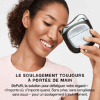 Appareil de massage par thermothérapie instantanée par contraste chaud-froid Shark DePuffi – Noir Profond