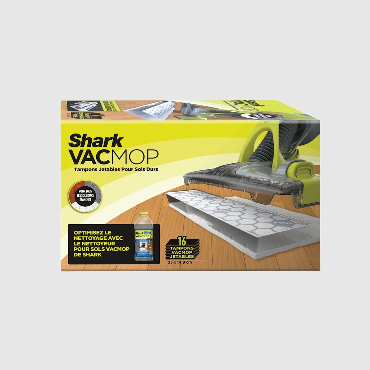 Balai laveur sans fil 2-en-1 Shark VacMop avec tampons jetables