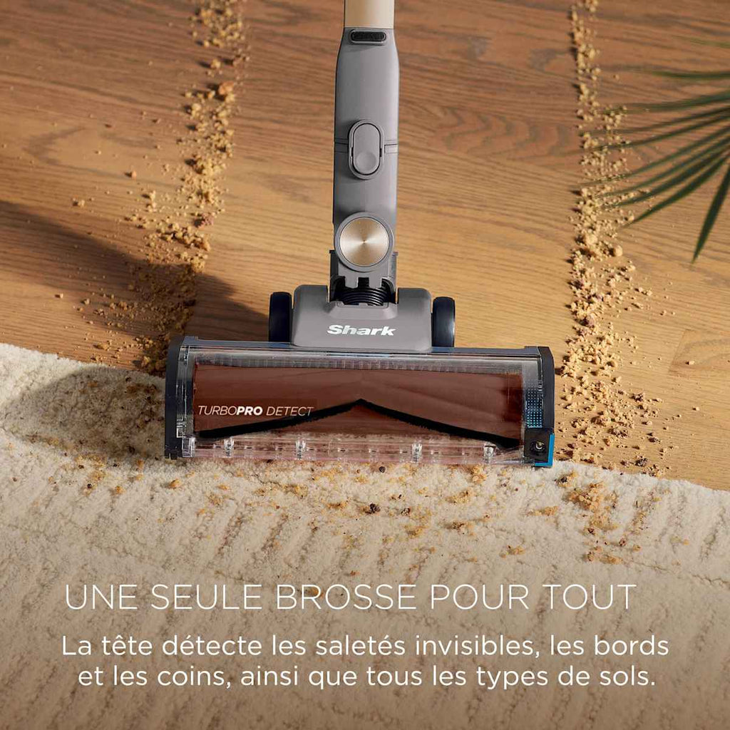 Aspirateur balai sans fil Shark PowerDetect Speed Collection Luxe Clean & Empty - Ivoire