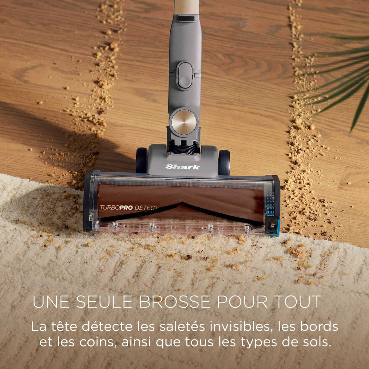 Aspirateur balai sans fil Shark PowerDetect Speed Collection Luxe Clean & Empty - Ivoire