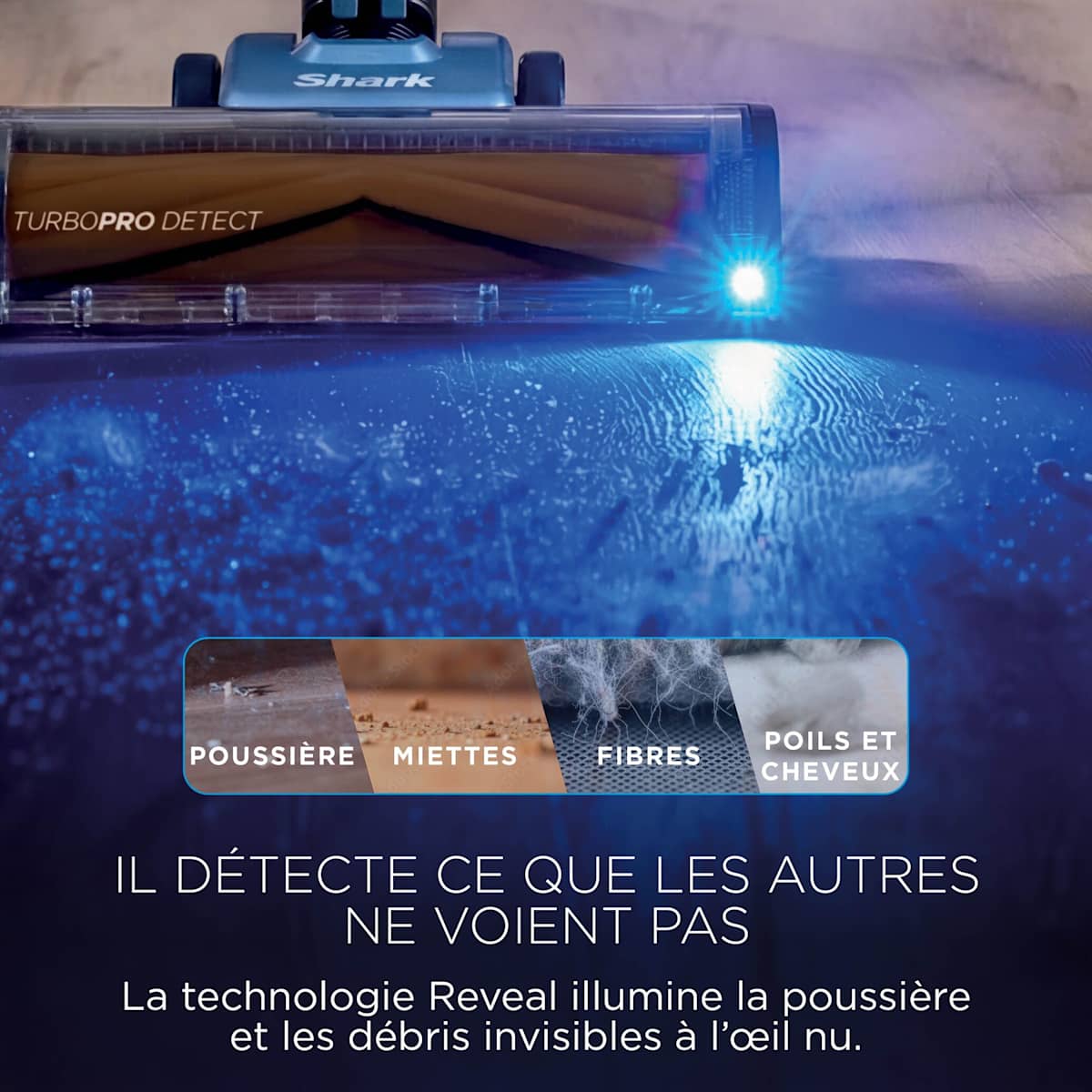 Aspirateur balai sans fil Shark PowerDetect Speed Collection Luxe Clean & Empty - Ivoire