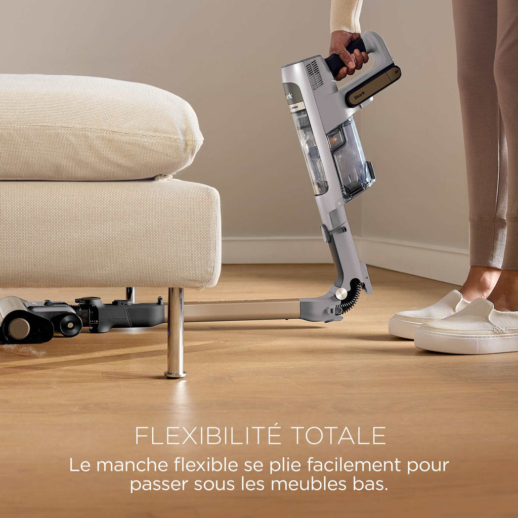 Aspirateur balai sans fil Shark PowerDetect Speed Collection Luxe Clean & Empty - Ivoire