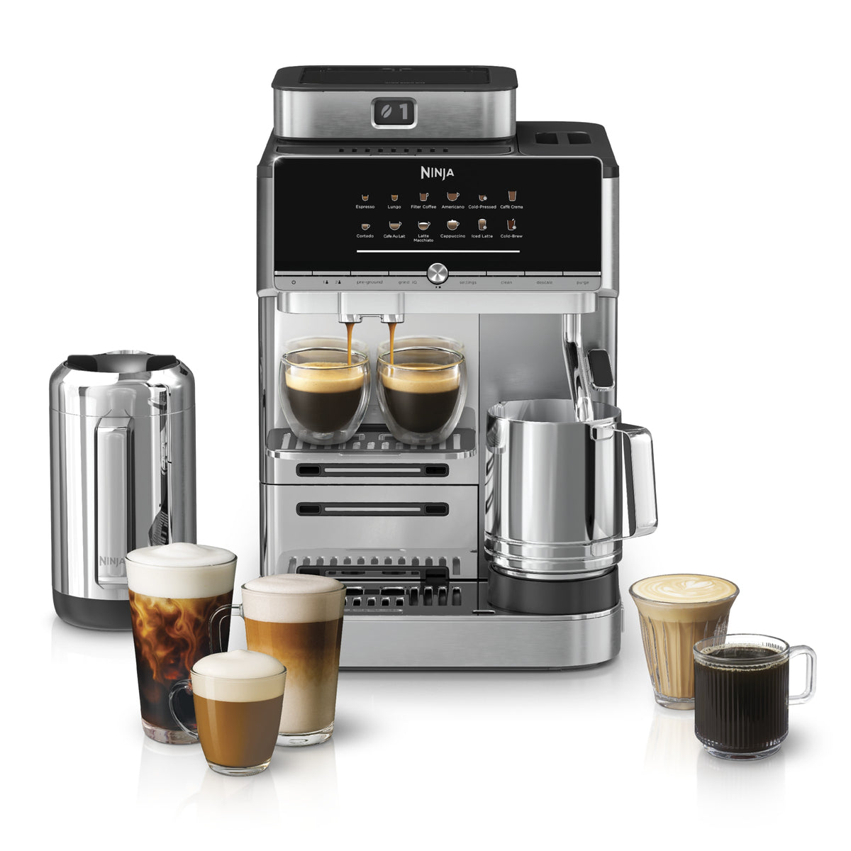 Machine à café automatique Ninja AutoBarista Pro - Argent