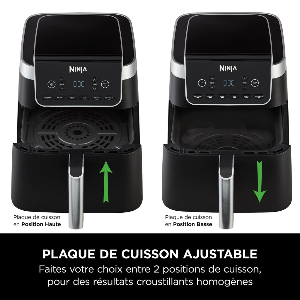 Pack Air Fryer Ninja 1 tiroir 6-en-1, 6,2L & Aspirateur balai sans fil Shark PowerLite