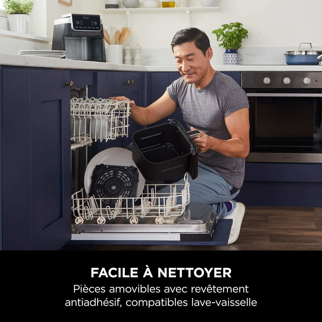 Pack Air Fryer Ninja 1 tiroir 6-en-1, 6,2L & Aspirateur balai sans fil Shark PowerLite