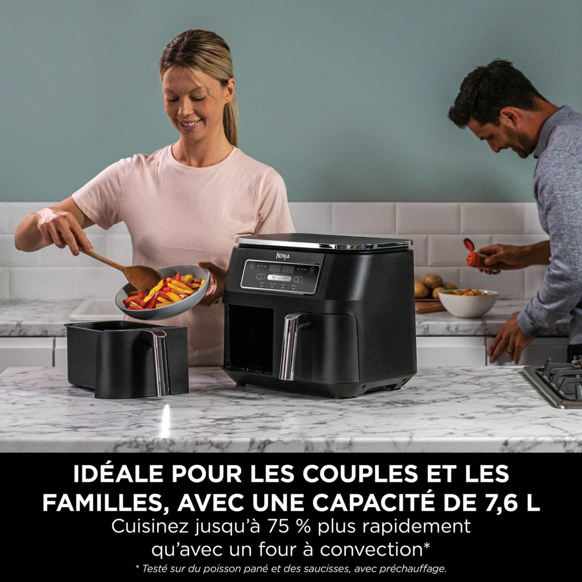 Air Fryer Ninja DualZone, 7.6L, 4-en-1