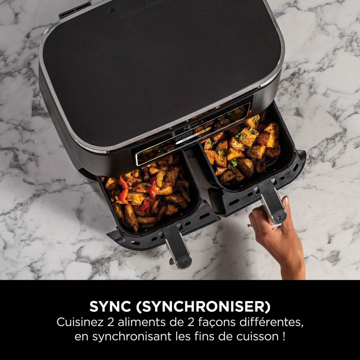 Air Fryer Ninja DualZone, 7.6L, 4-en-1