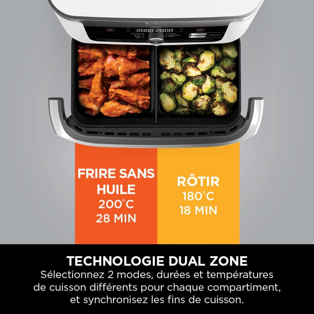 Air Fryer Ninja Foodi Flex, 10.4L, 7-en-1, Blanc