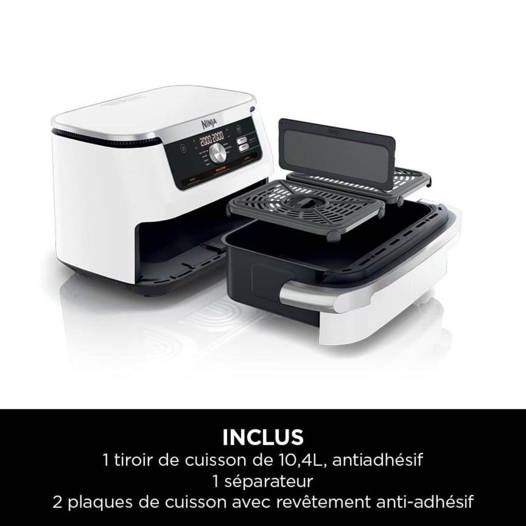 Air Fryer Ninja Foodi Flex, 10.4L, 7-en-1, Blanc