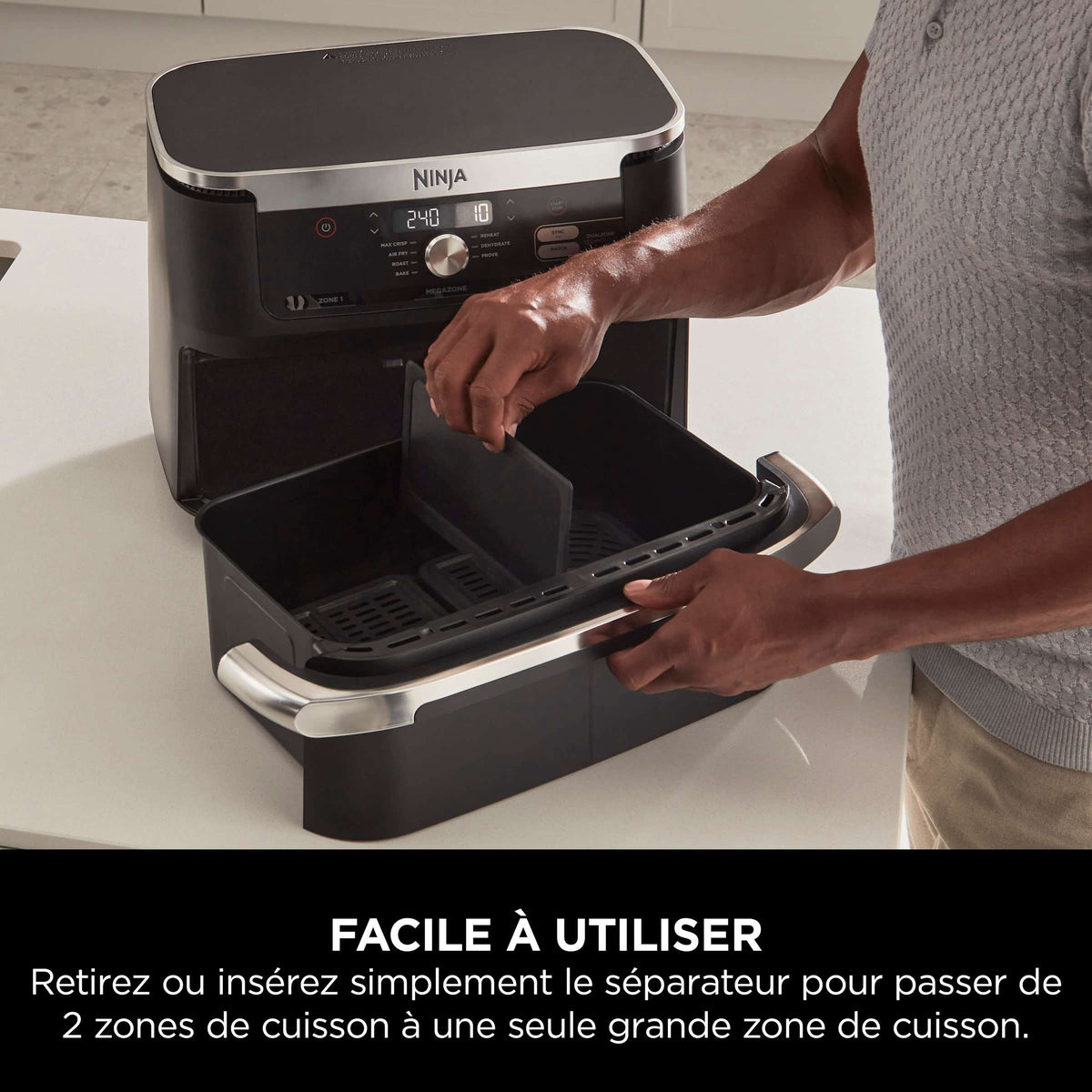 Air Fryer Ninja Foodi Flex, 10.4L, 7-en-1, Noir