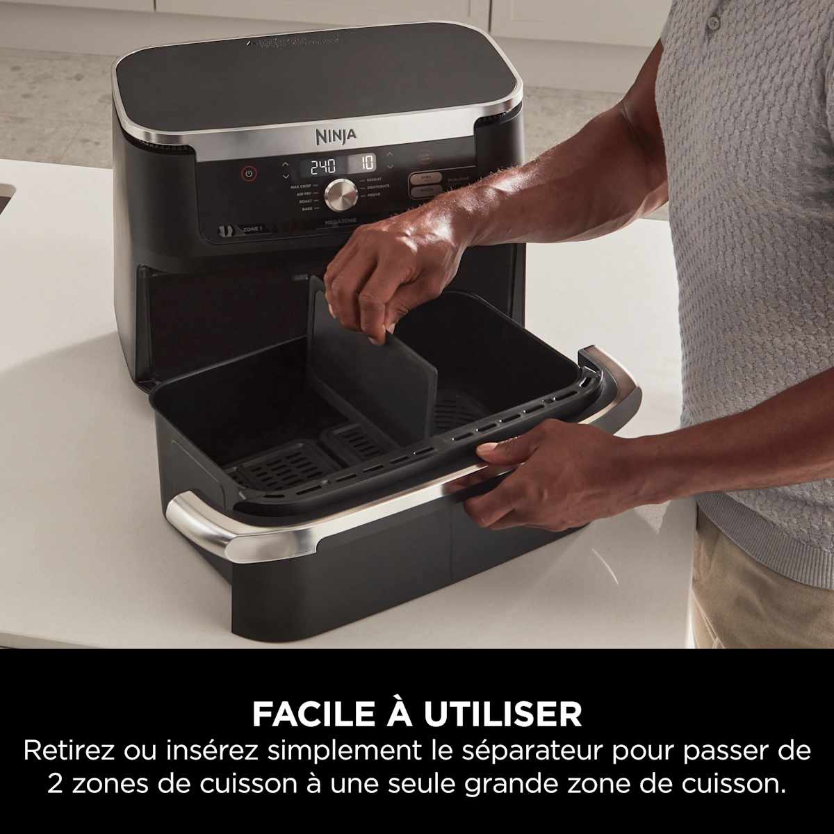 Air Fryer Ninja Foodi Flex, 10.4L, 7-en-1, Noir