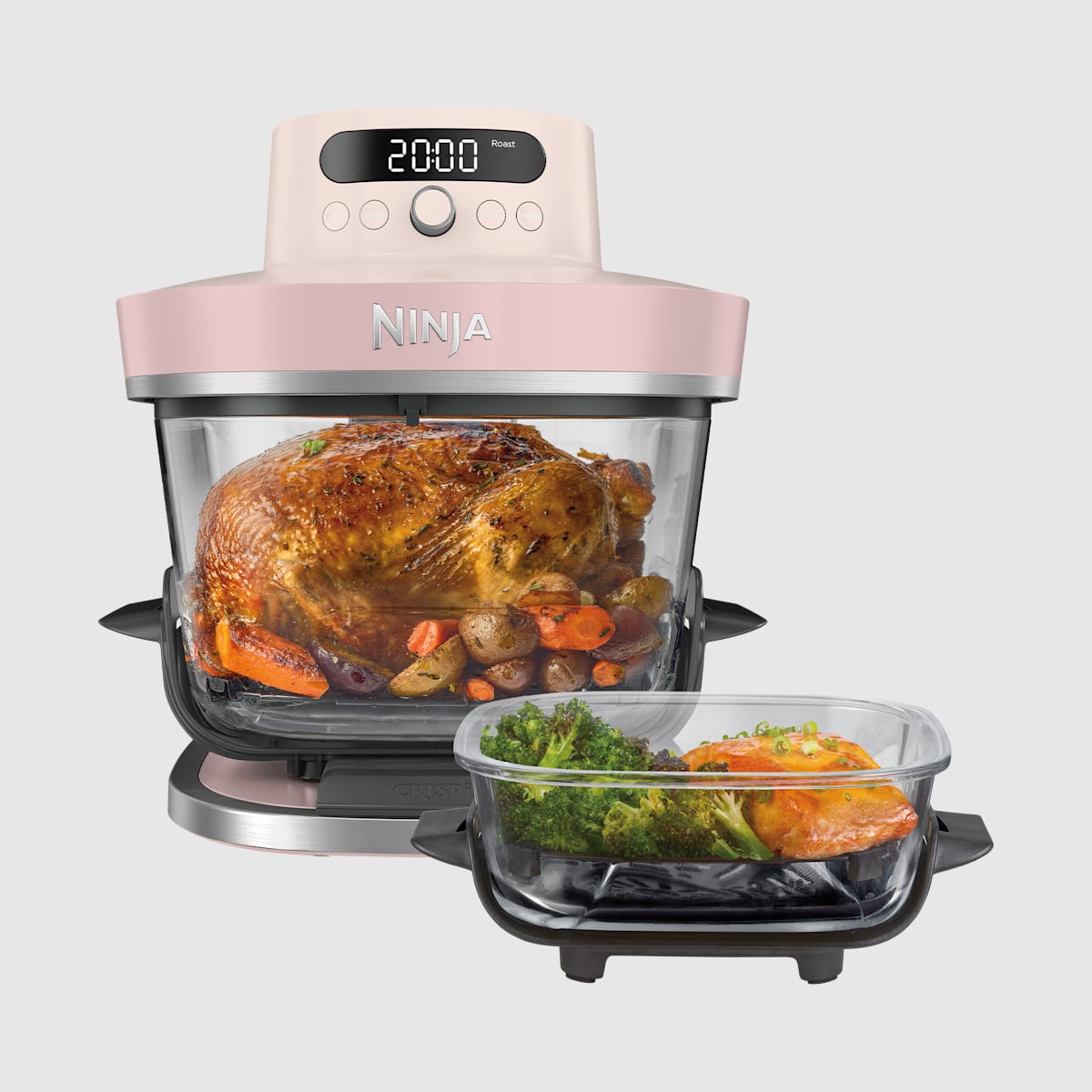 Pack sur mesure Air Fryer en verre Crispi Pro 7-en-1, Rose Quartz