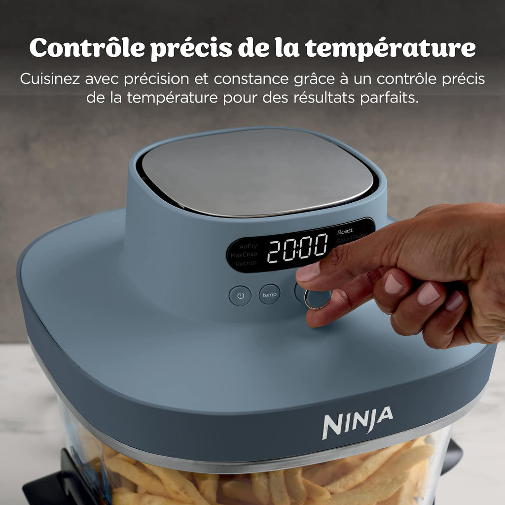 Air Fryer en verre Crispi Pro 7-en-1, Bleu Cyberspace