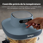 Air Fryer en verre Crispi Pro 7-en-1, Bleu Cyberspace