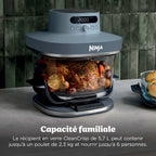 Air Fryer en verre Crispi Pro 7-en-1, Bleu Cyberspace