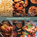 Air Fryer en verre Crispi Pro 7-en-1, Bleu Cyberspace