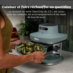 Air Fryer en verre Crispi Pro 7-en-1, Vert Cendré