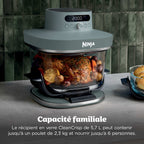 Air Fryer en verre Crispi Pro 7-en-1, Vert Cendré