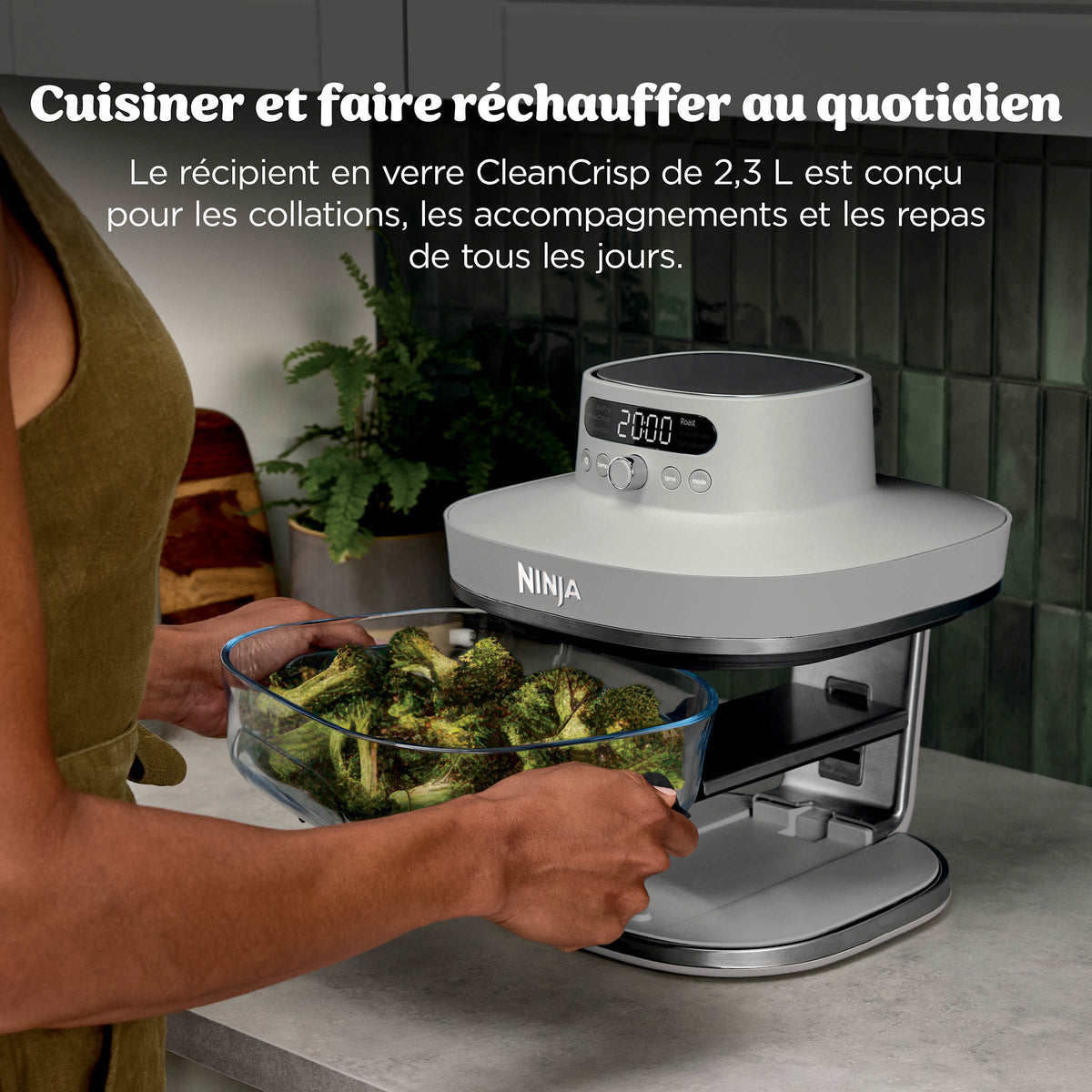 Air Fryer en verre Crispi Pro 7-en-1, Bone