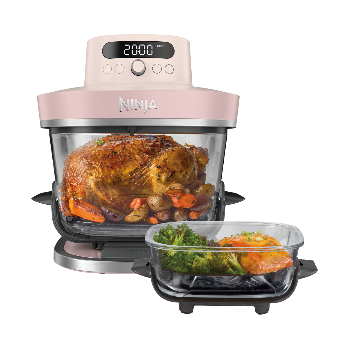 Air Fryer en verre Crispi Pro 7-en-1, Vert Cendré