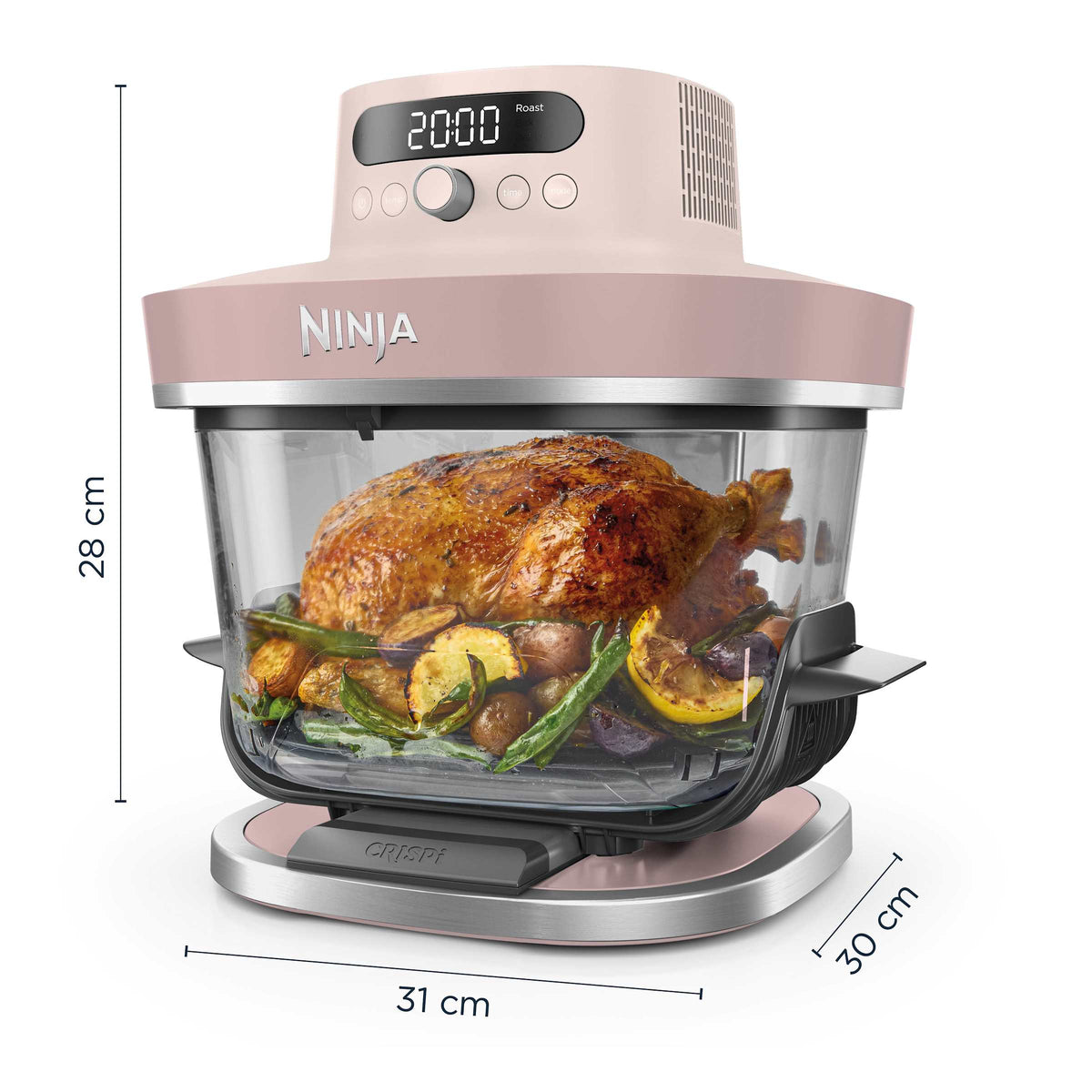 Pack sur mesure Air Fryer en verre Crispi Pro 7-en-1, Rose Quartz
