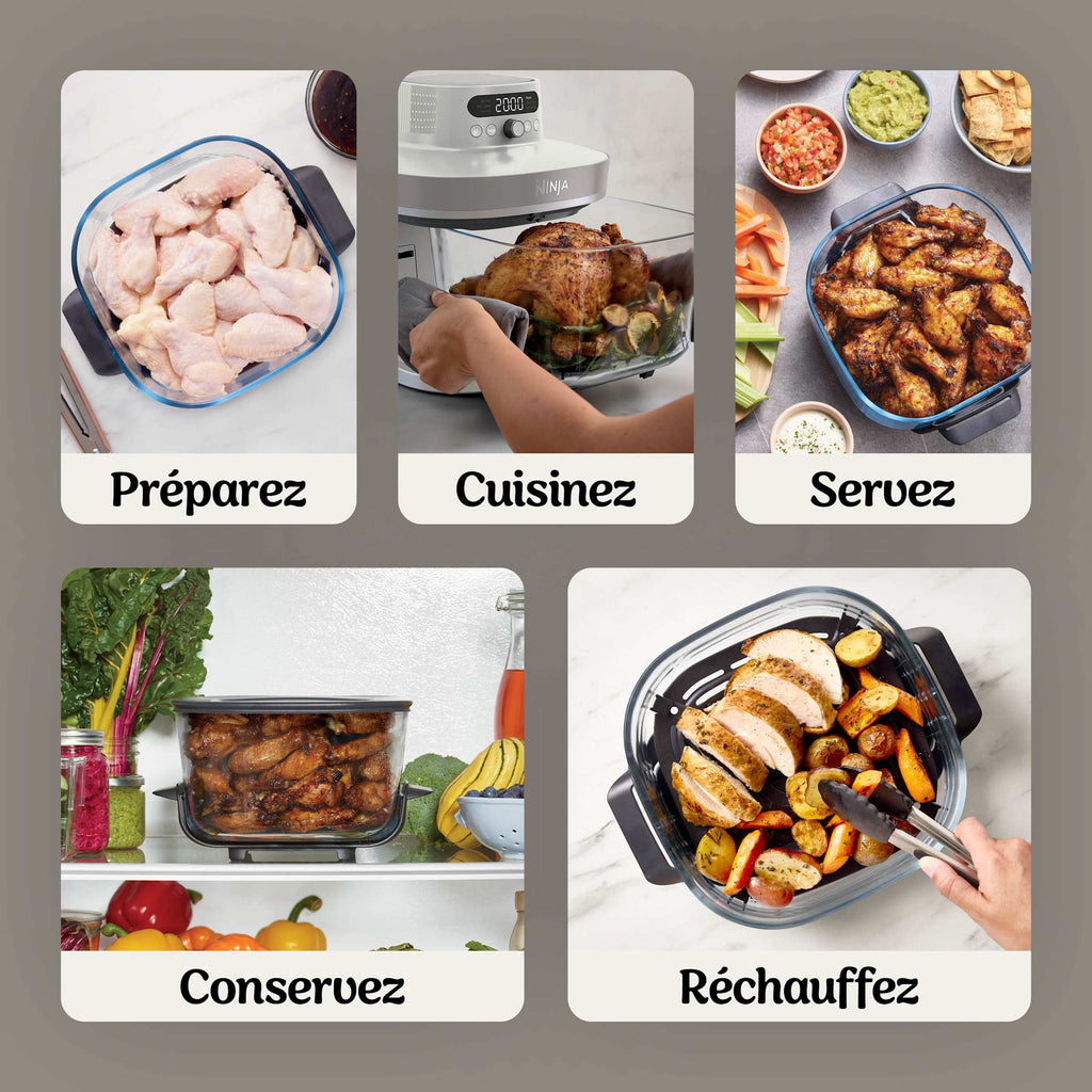 Air Fryer en verre Crispi Pro 7-en-1, Rose Quartz