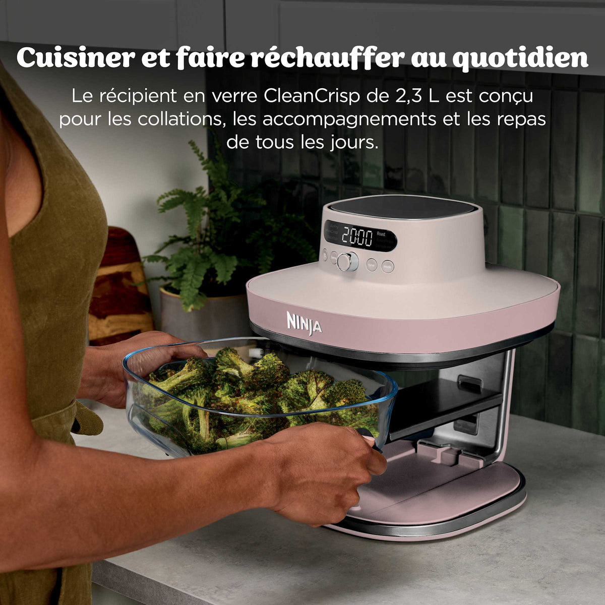Pack sur mesure Air Fryer en verre Crispi Pro 7-en-1, Rose Quartz