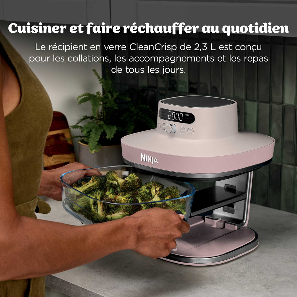 Air Fryer en verre Crispi Pro 7-en-1, Rose Quartz