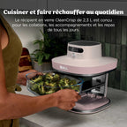 Air Fryer en verre Crispi Pro 7-en-1, Rose Quartz