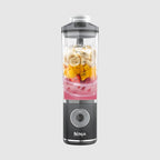 Pack Blender portable sans fil Ninja Blast Max 700 ml Gris et Ventilateur portable avec brume Shark FlexBreeze HydroGo Gris