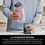 Blender portable sans fil Ninja Blast Max 570 ml - Gris