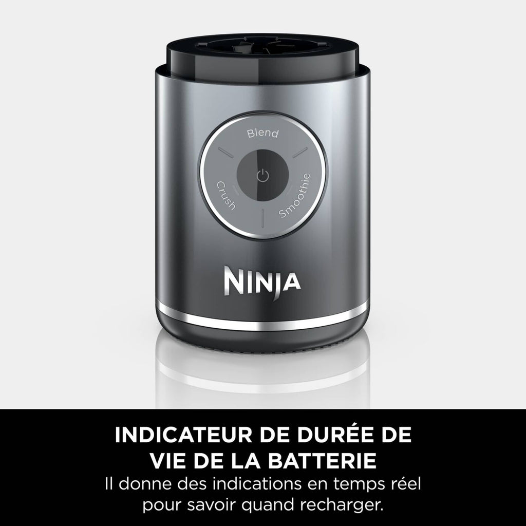 Blender portable sans fil Ninja Blast Max 570 ml - Gris