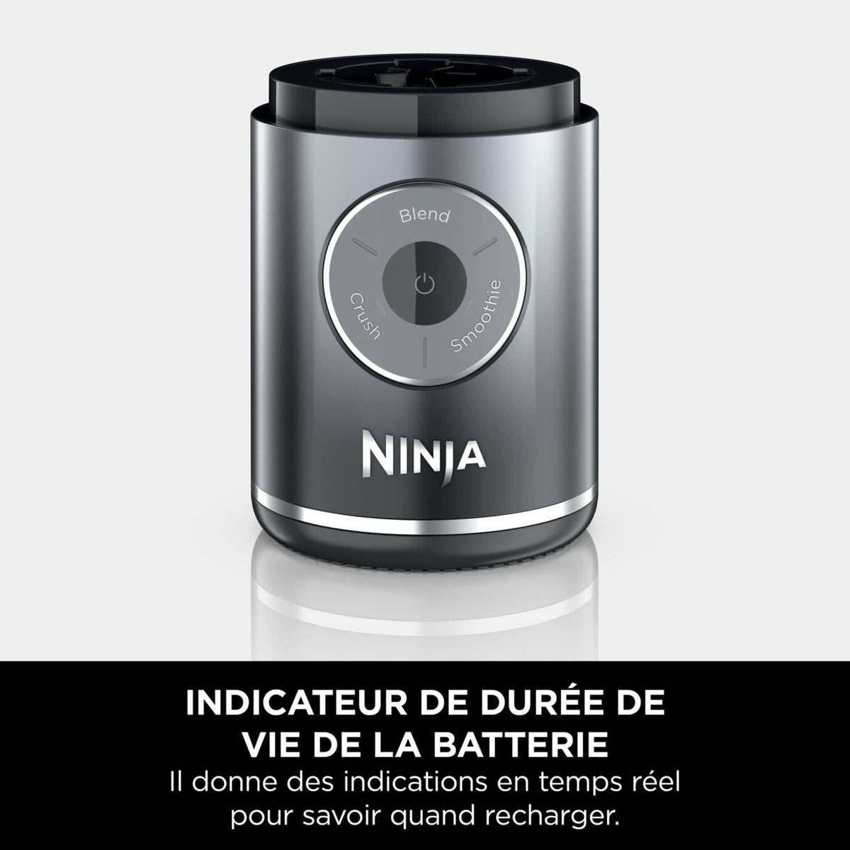 Blender portable sans fil Ninja Blast Max 570 ml - Gris