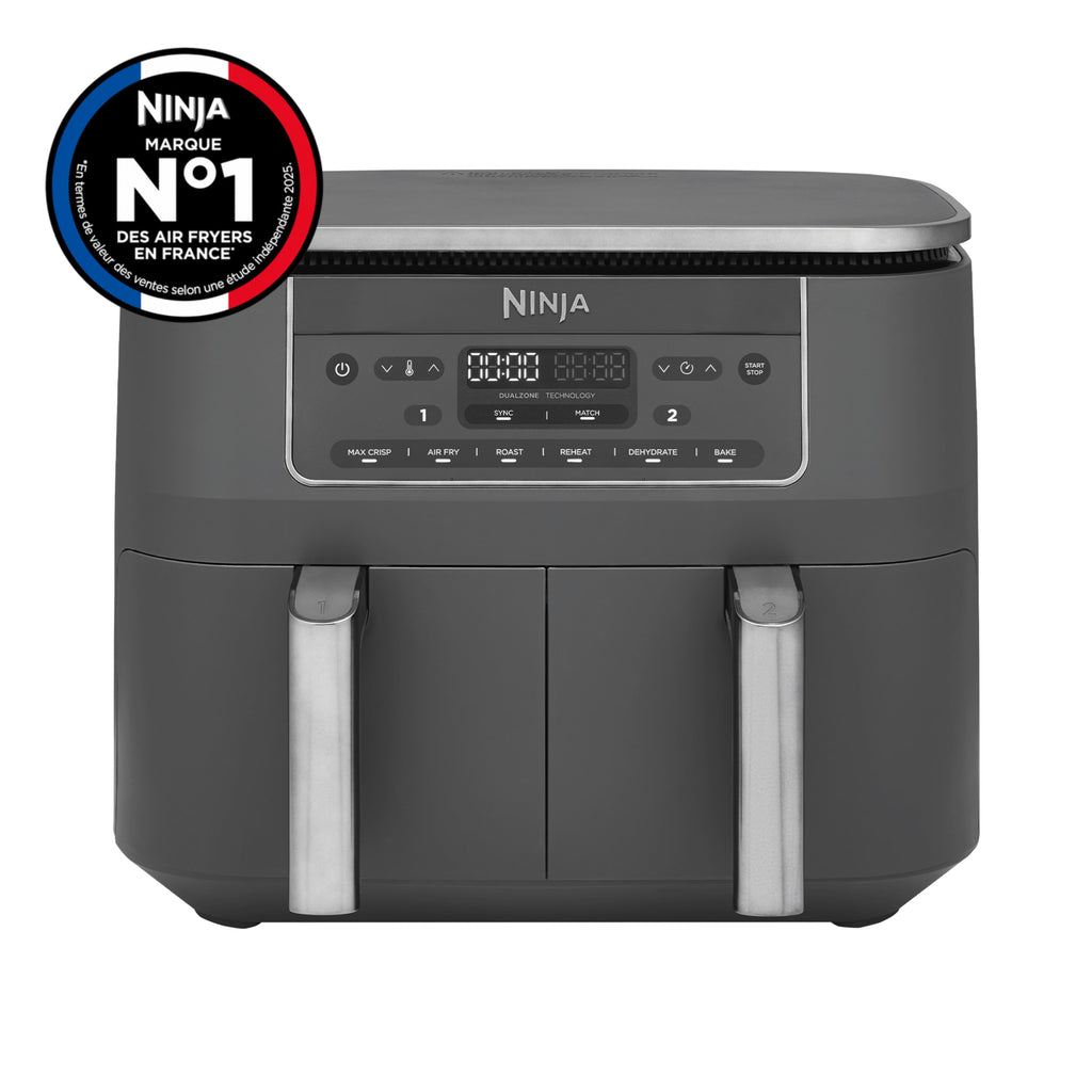 Air Fryer Ninja DualZone, 7.6L, 6-en-1, Gris