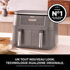 Air Fryer Ninja DualZone, 7.6L, 6-en-1, Gris