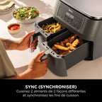 Air Fryer Ninja DualZone, 7.6L, 6-en-1, Gris
