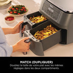 Air Fryer Ninja DualZone, 7.6L, 6-en-1, Gris