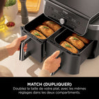Air Fryer Ninja DualZone MAX, 9.5L, 6-en-1