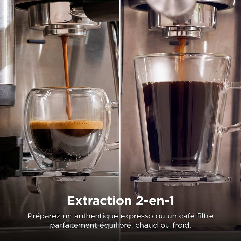 Machine à café semi-automatique Ninja Luxe Café MINI Plus - Argent